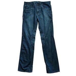 FOX Racing Motohead Men's Blue Jeans Dark Wash Motocross Mountain Biking Size 32